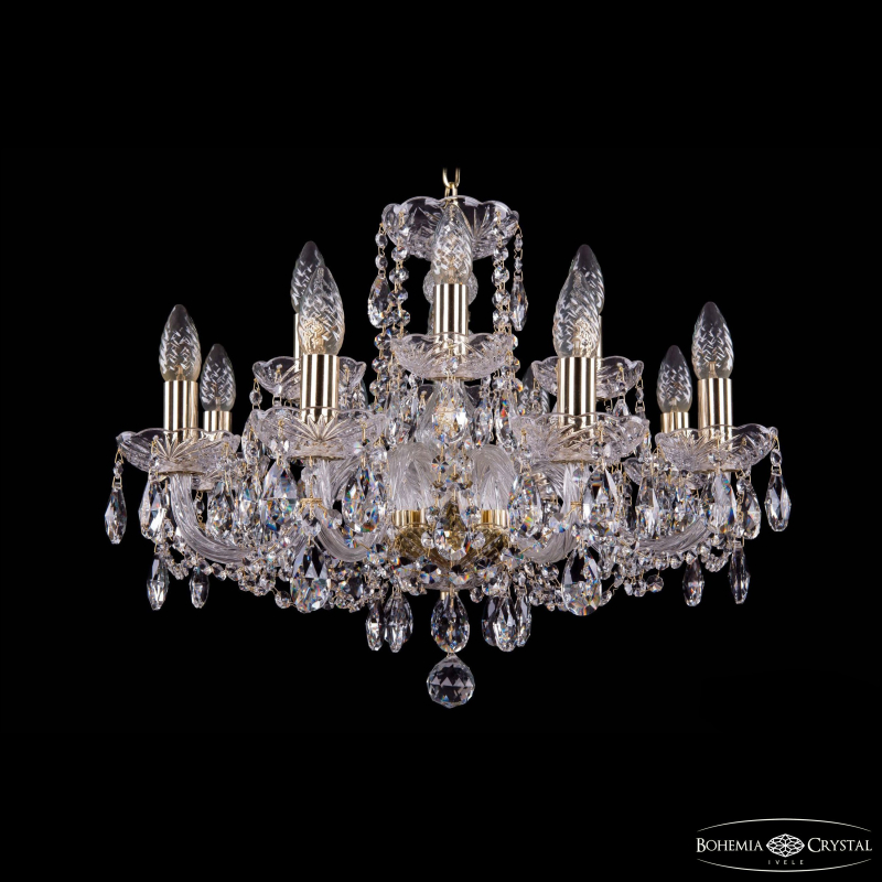 Подвесная люстра Bohemia Ivele Crystal 1402/8+4/195 G