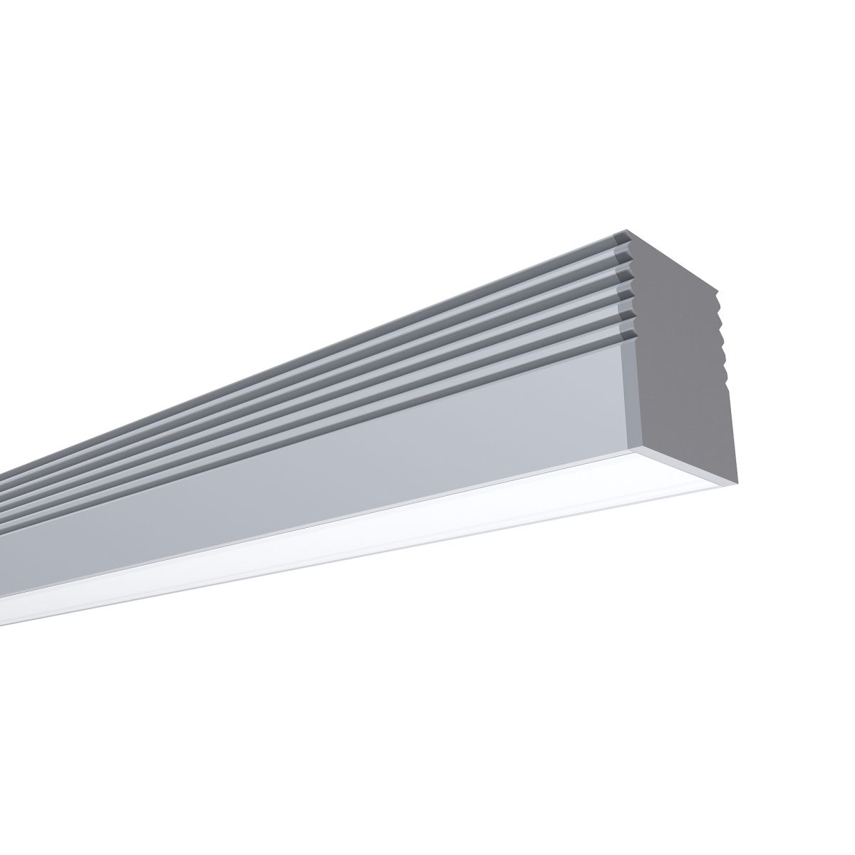 Профиль алюминиевый (рассеиватель белый матовый, заглушки - 2шт., крепеж - 8шт.) Apeyron 08-38-4