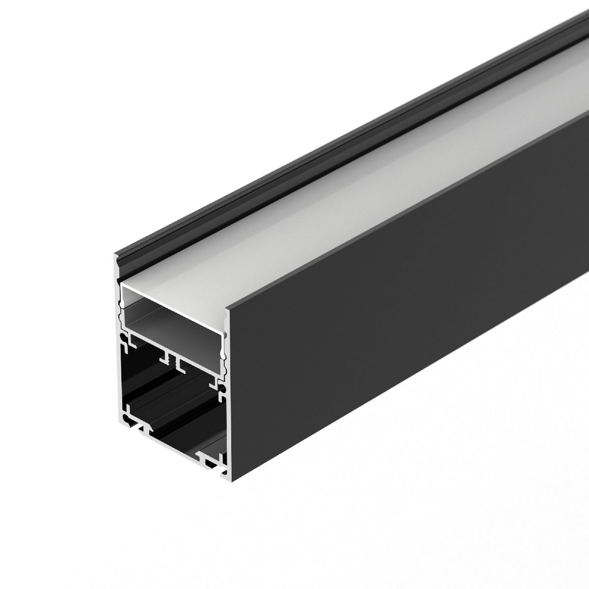 Алюминиевый профиль Arlight SL-LINE-4050-3L-2000 ANOD BLACK 044670