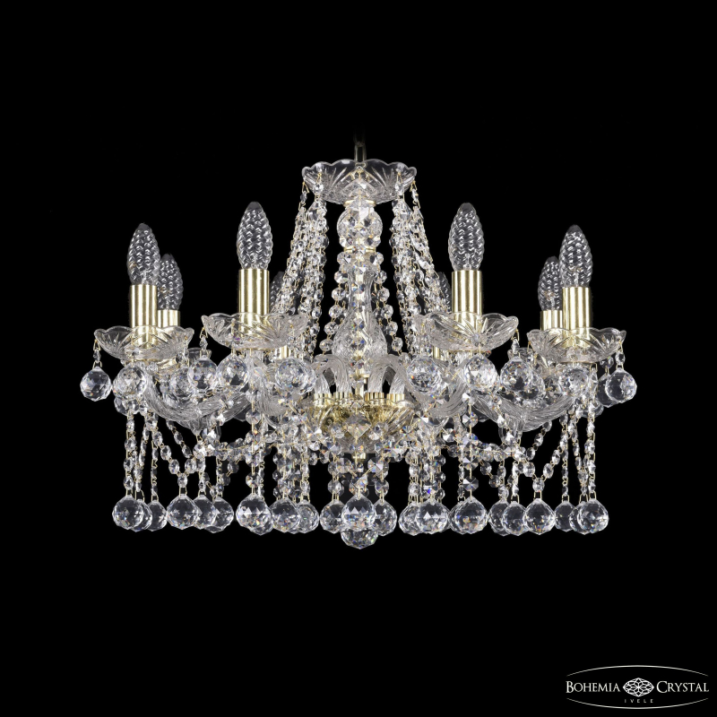 Подвесная люстра Bohemia Ivele Crystal 1413/8/200 G Balls