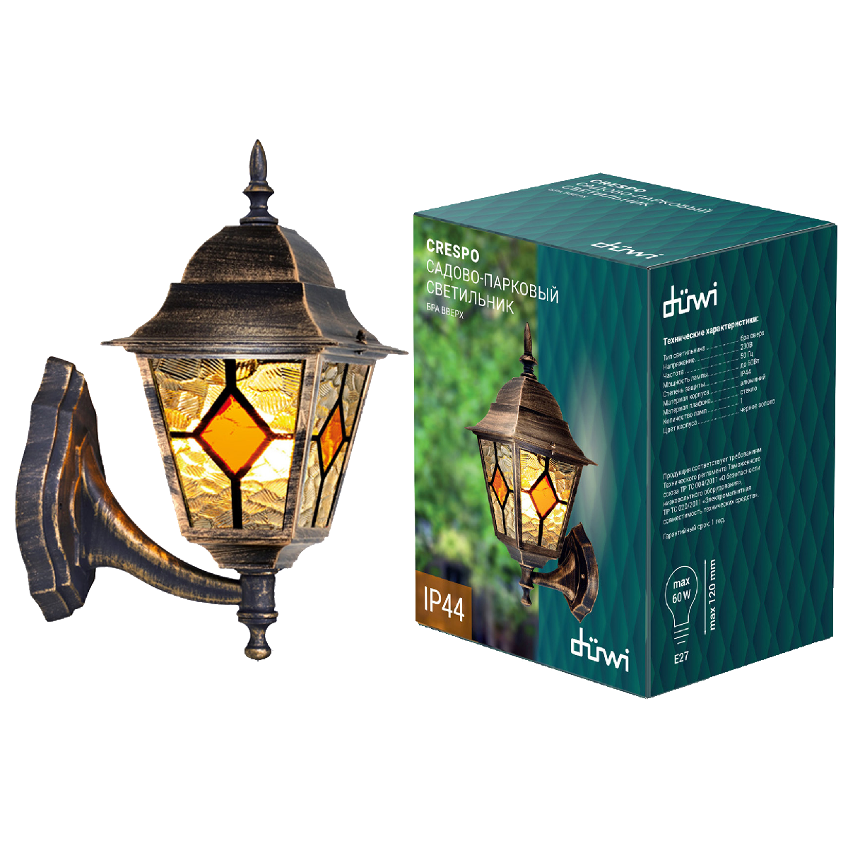 Настенный уличный светильник Duwi Crespo 24082 2