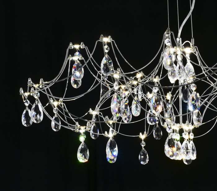 Подвесная люстра с пультом управления Myfar Ersilia MR2661-60P-50AD