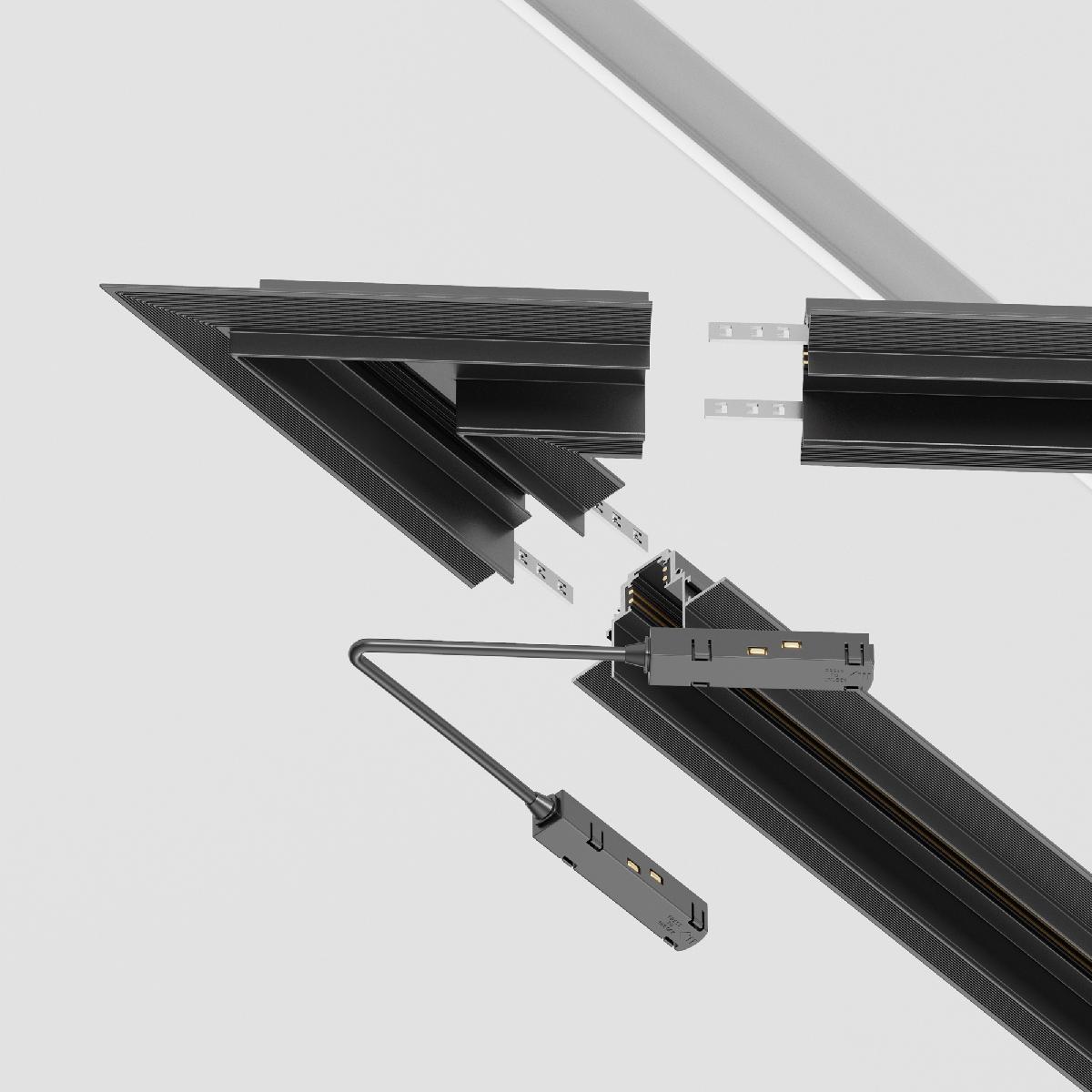 Угол-соединитель для трека Maytoni Technical Accessories for tracks Gravity TRA010CLS-42B