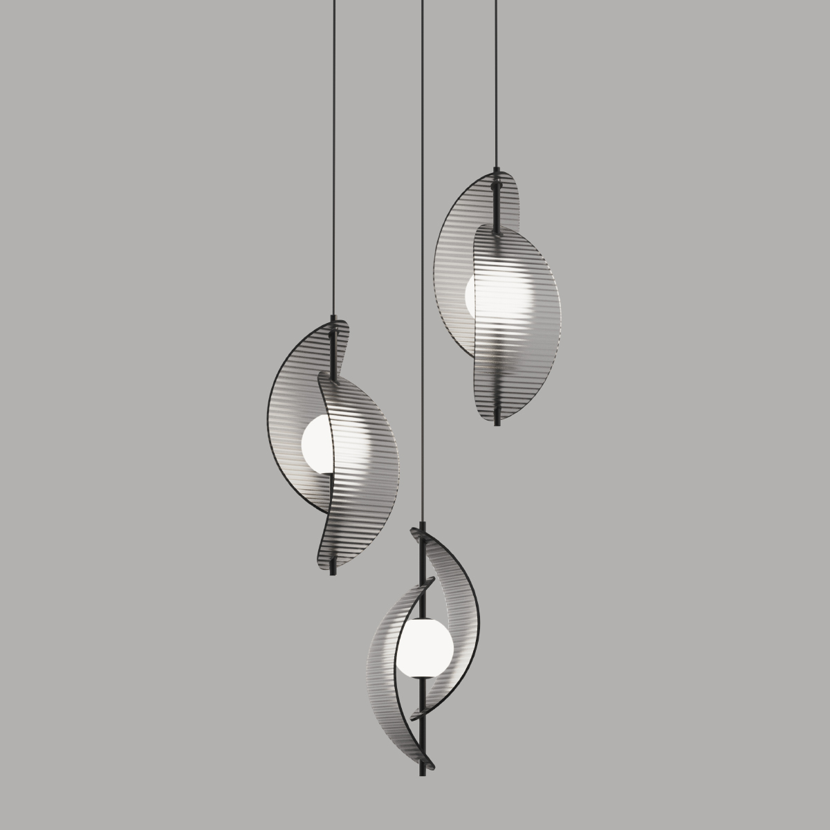 Подвесной светильник Delight Collection MD24030035-3A black/smoky