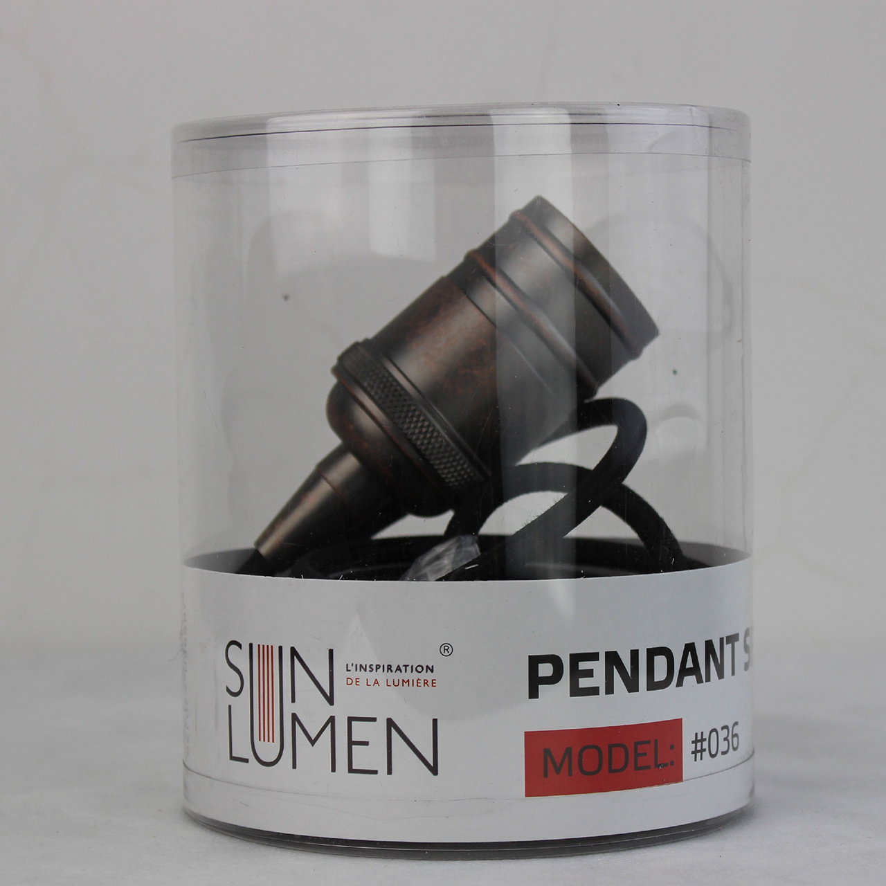 Ретро патрон с подвесом E27 Бронза Sun Lumen 056-687