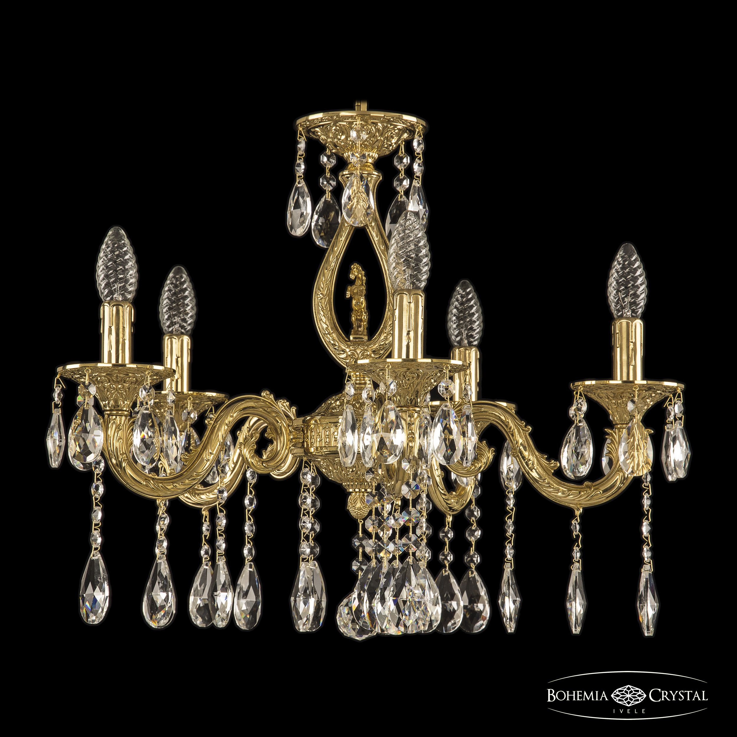 Подвесная люстра Bohemia Ivele Crystal Florence 71401/5/175 A G FH1S