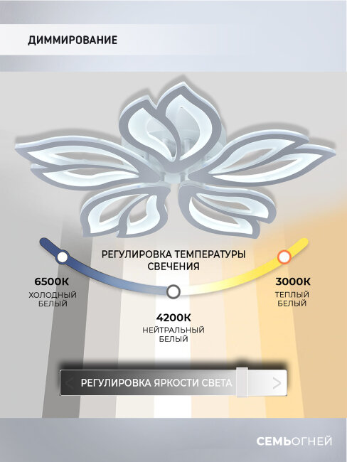 Потолочная люстра Seven Fires Pauli SF7097/5C-WT