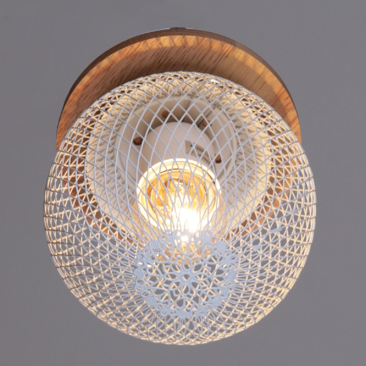 Потолочный светильник Reluce 01565-3.3-01 WH+WOOD