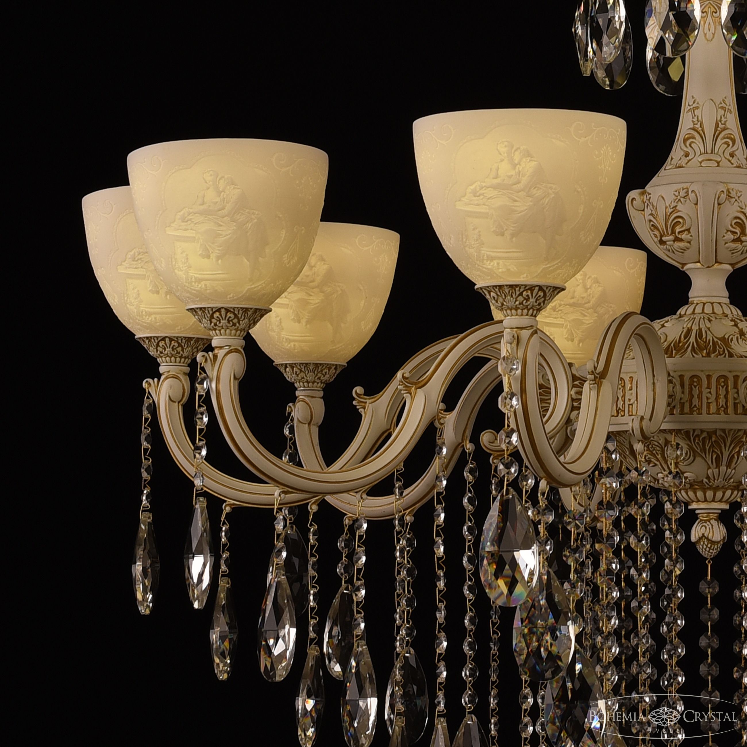 Подвесная люстра Bohemia Ivele Crystal AL78101/10/300 B WMG P1 U Pair