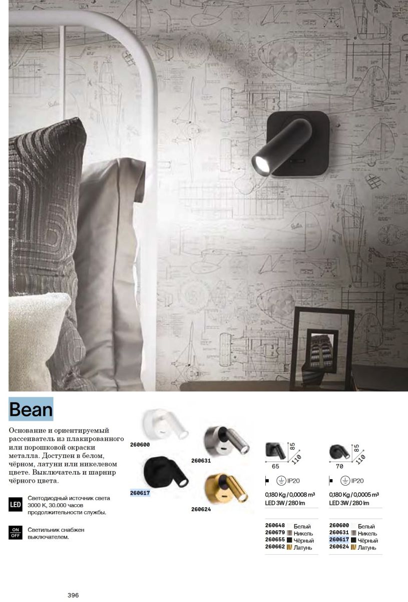 Спот Ideal lux Bean AP Round 260624