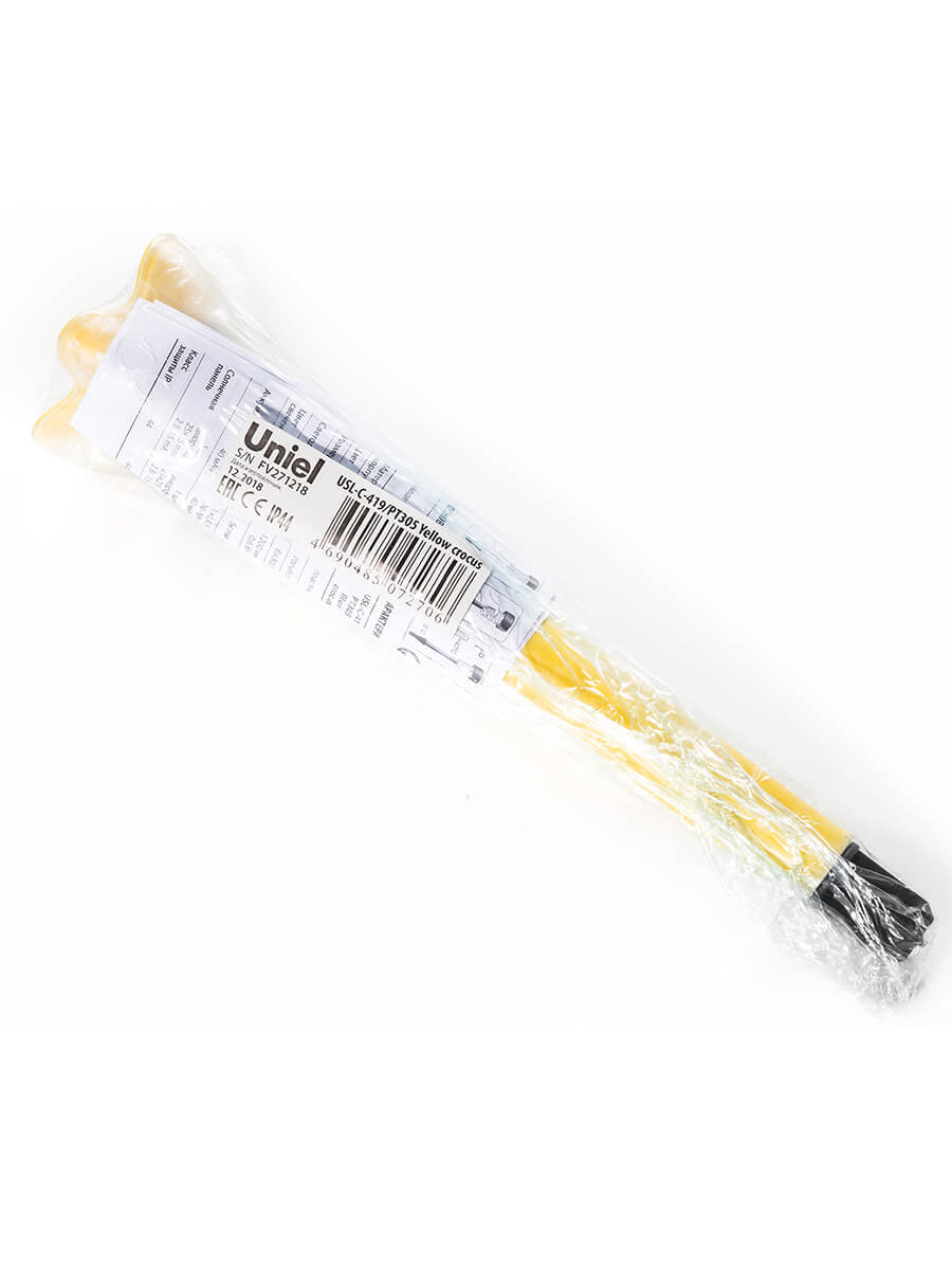 Светильник на солнечных батареях (10625) Uniel Promo USL-C-419/PT305 Yellow Crocus