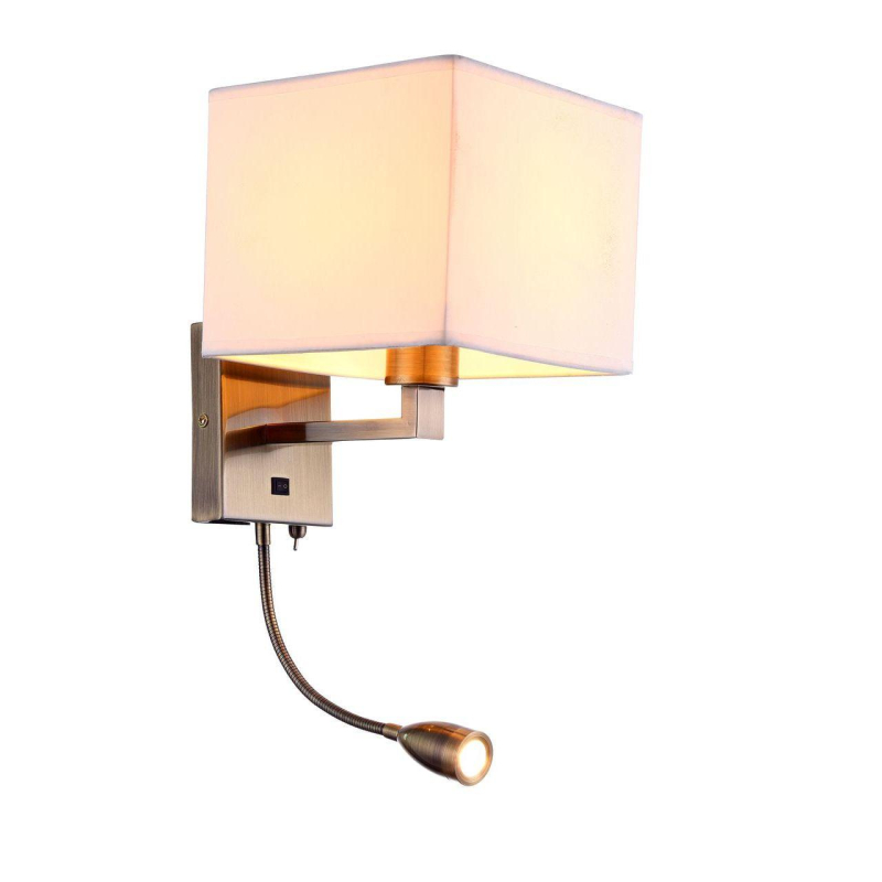 Бра с выключателем на корпусе Arte Lamp Hall A9249AP-2AB