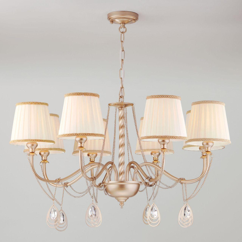 Подвесная люстра Eurosvet Enzo 60068/8 перламутровое золото