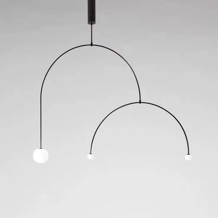 Подвесной светильник iLamp North 8628P/3 BK-WH