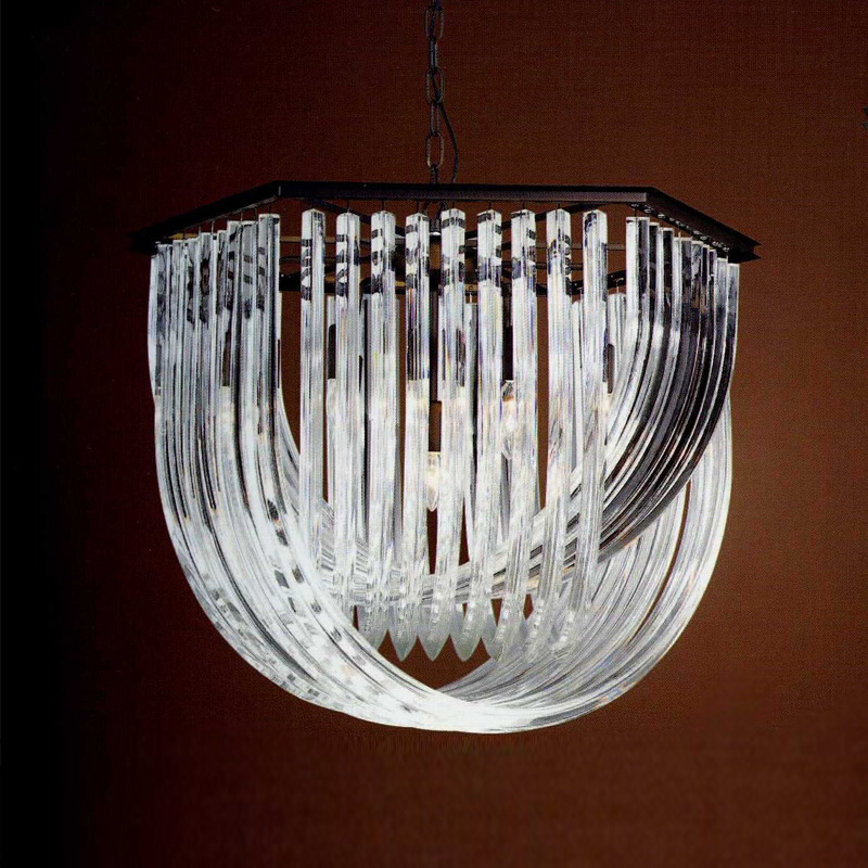 Подвесной светильник Delight Collection Murano Glass KR0116P-7L black