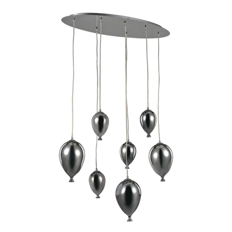 Подвесная люстра Ideal Lux Clown SP7 Cromo 100906