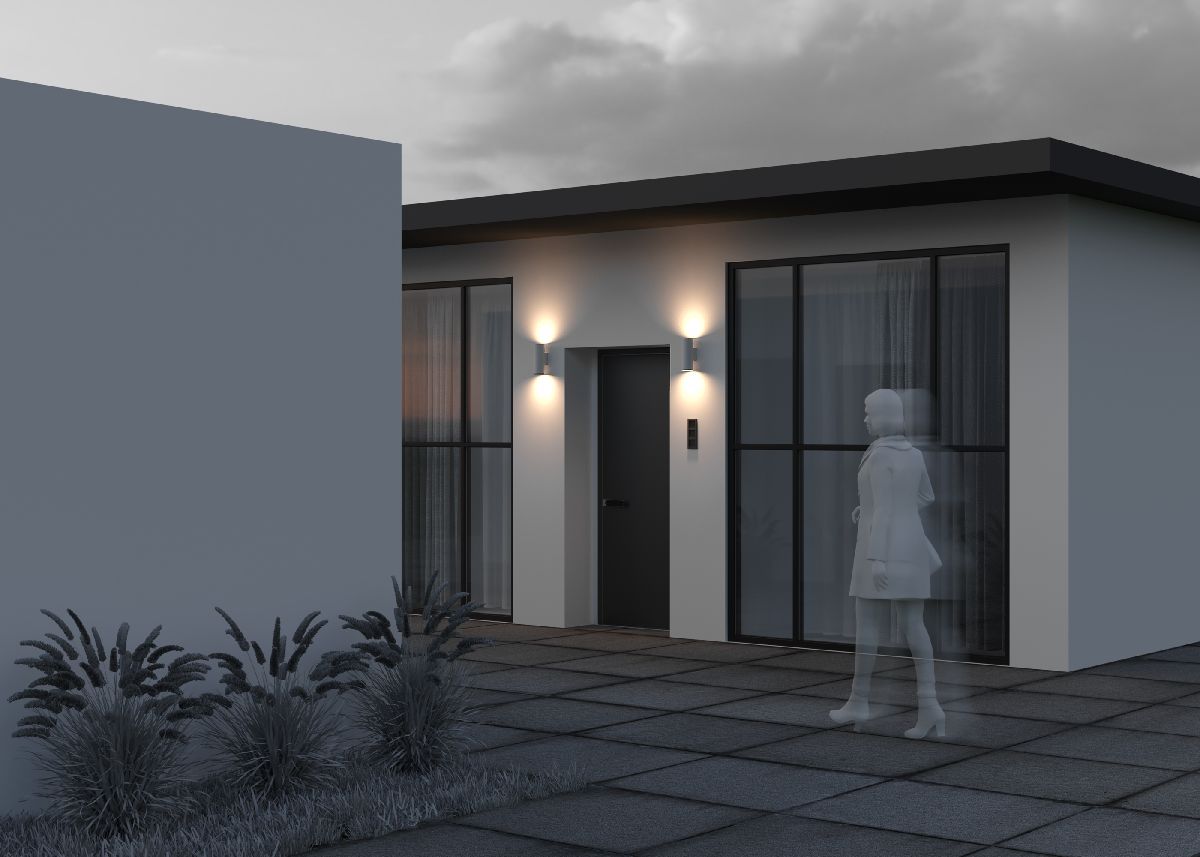 Уличный настенный светильник Maytoni Shim O303WL-L24W3K