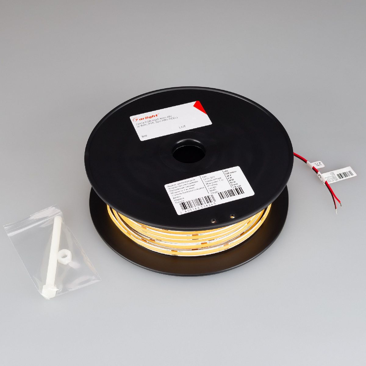 Светодиодная лента Arlight COB-X320-8mm 48V White6000 (8 W/m, IP20, 50m PRO REEL) 043246