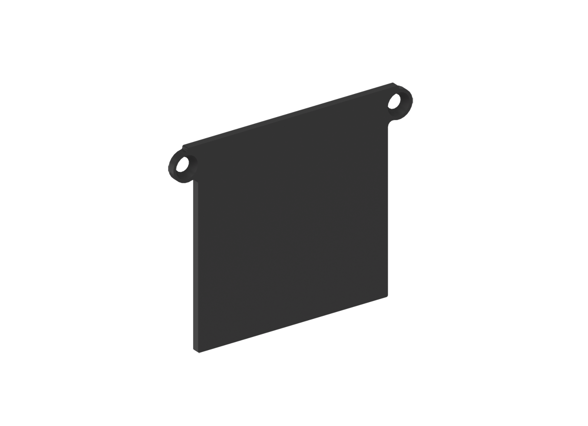 Боковая глухая заглушка для профиля Donolux DN18519 DNCAP18519RAL9005