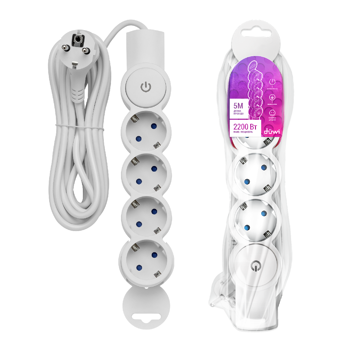 Удлинитель бытовой Duwi 32015 1