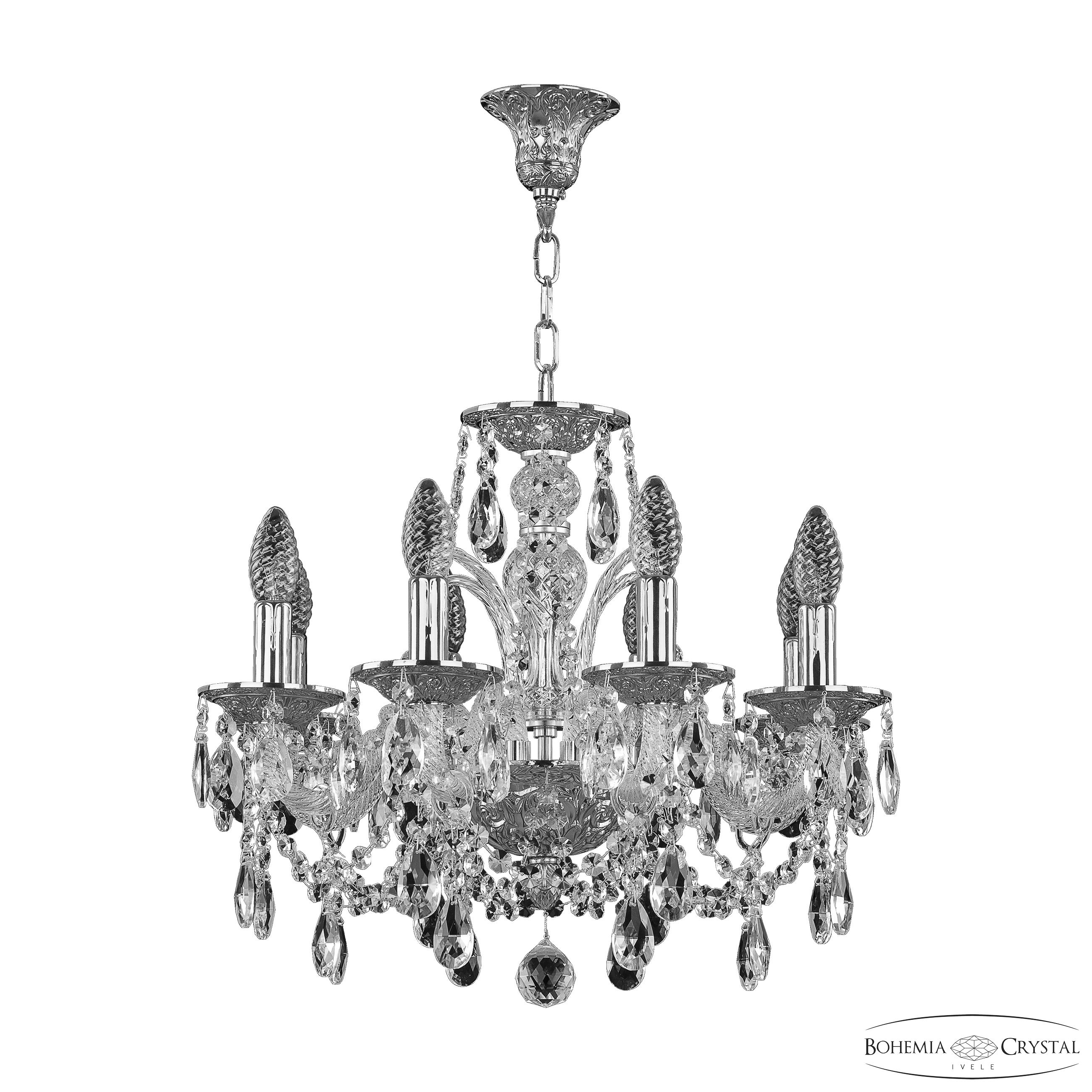 Подвесная люстра Bohemia Ivele Crystal 1605/8/141 Ni