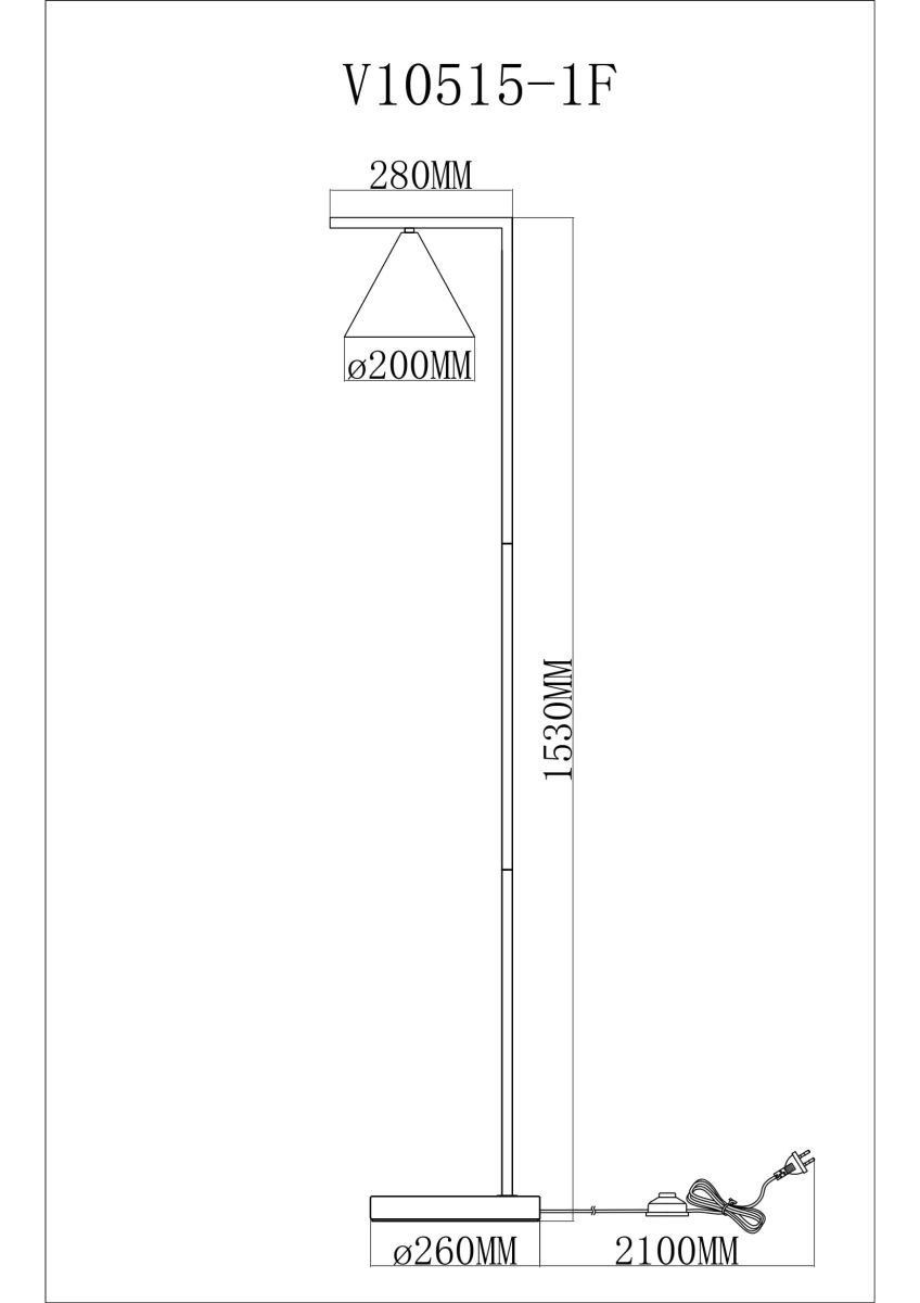 Торшер Moderli Omaha V11592-1F