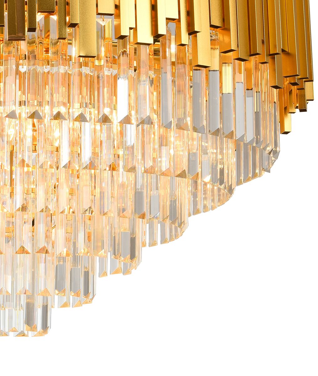 Подвесная люстра Natali Kovaltseva VERTIGO 81440/12C GOLD