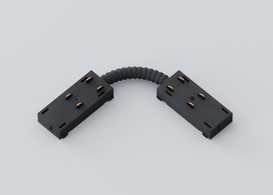 Гибкий соединитель Luminotti Slimline L.200.3.BK