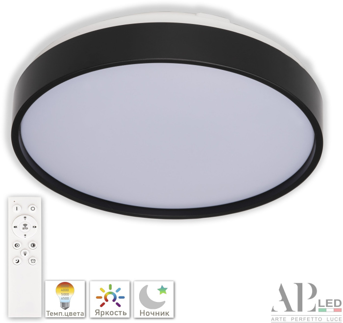 Потолочный светильник Arte Perfetto Luce Toscana 3315.XM302-2-267/12W Black