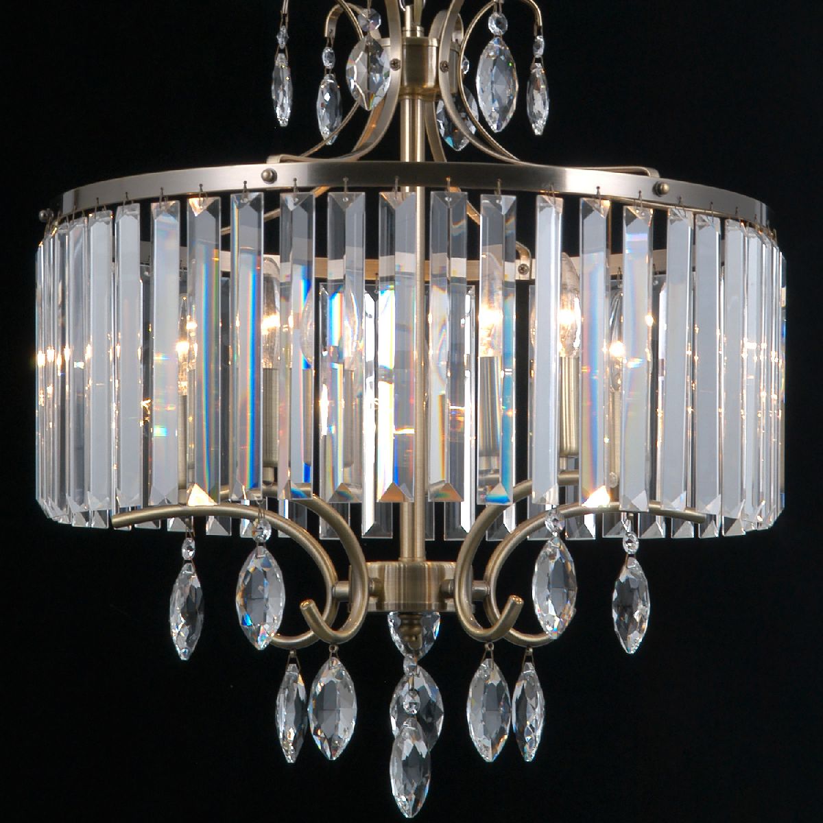 Подвесная люстра Illumico IL3519-5PSQ-24 AB LYRA