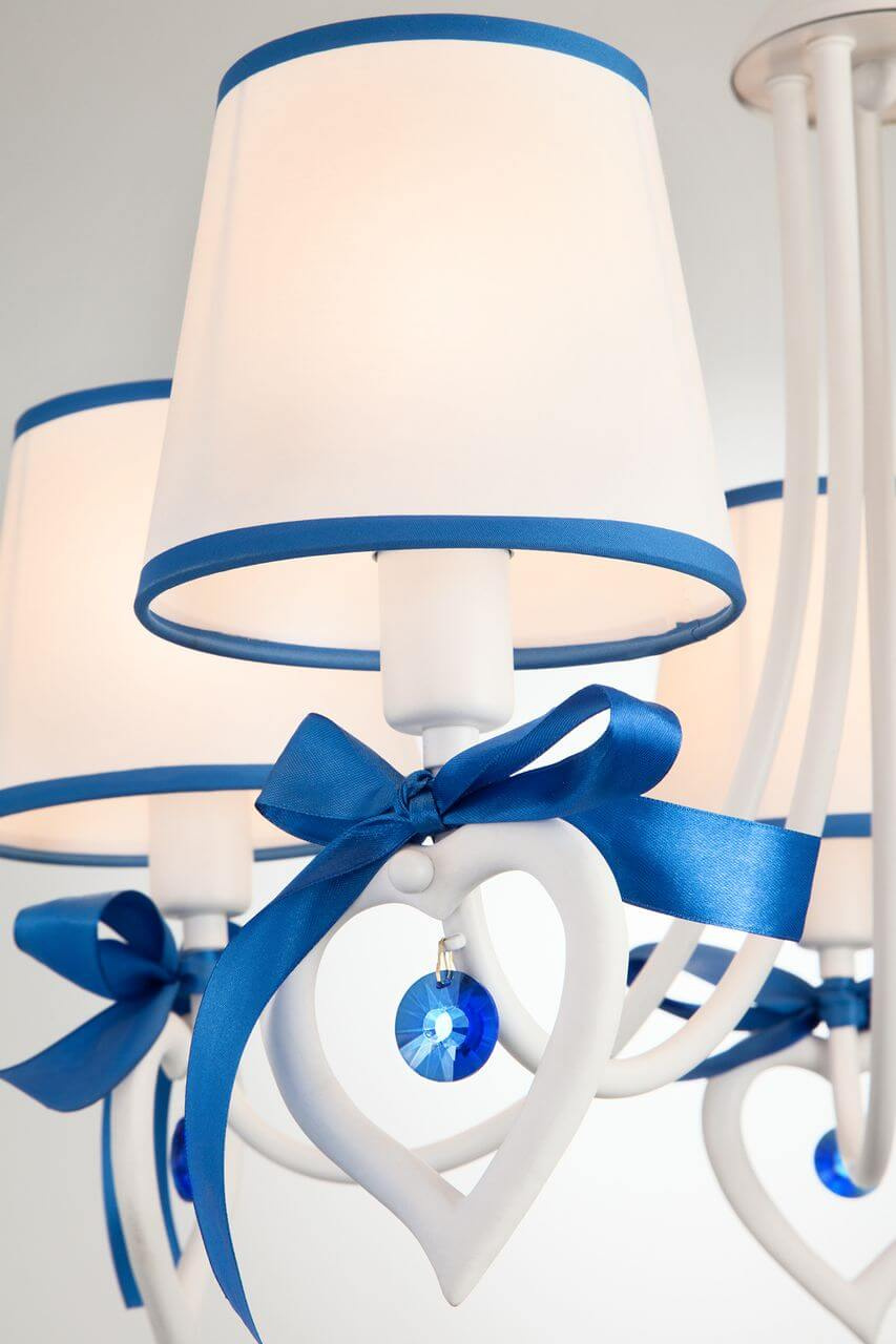 Подвесная люстра Eurosvet Terry 60066/5 белый/синий