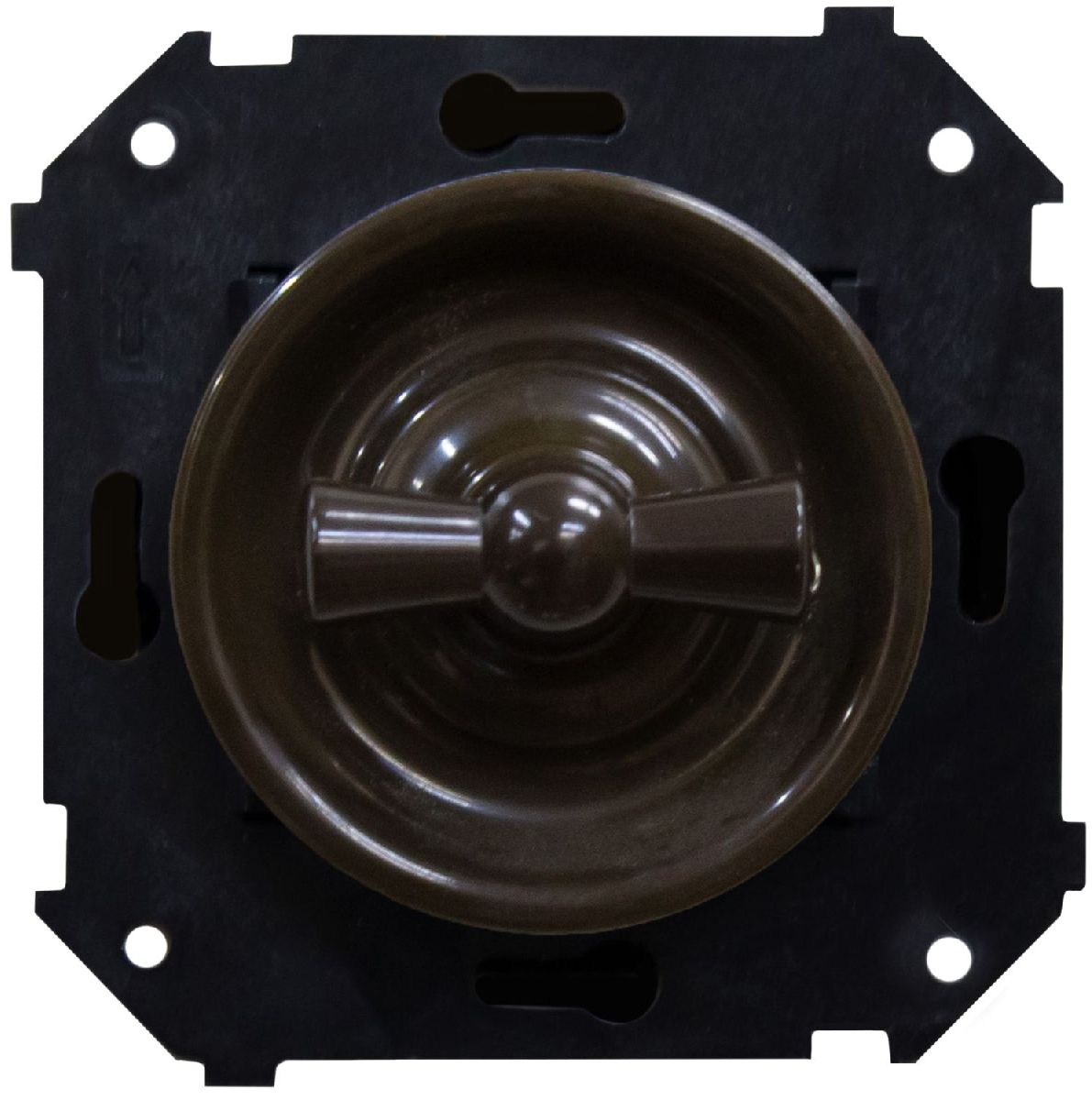 Выключатель двухклавишный Bironi Шедель B3-202-22