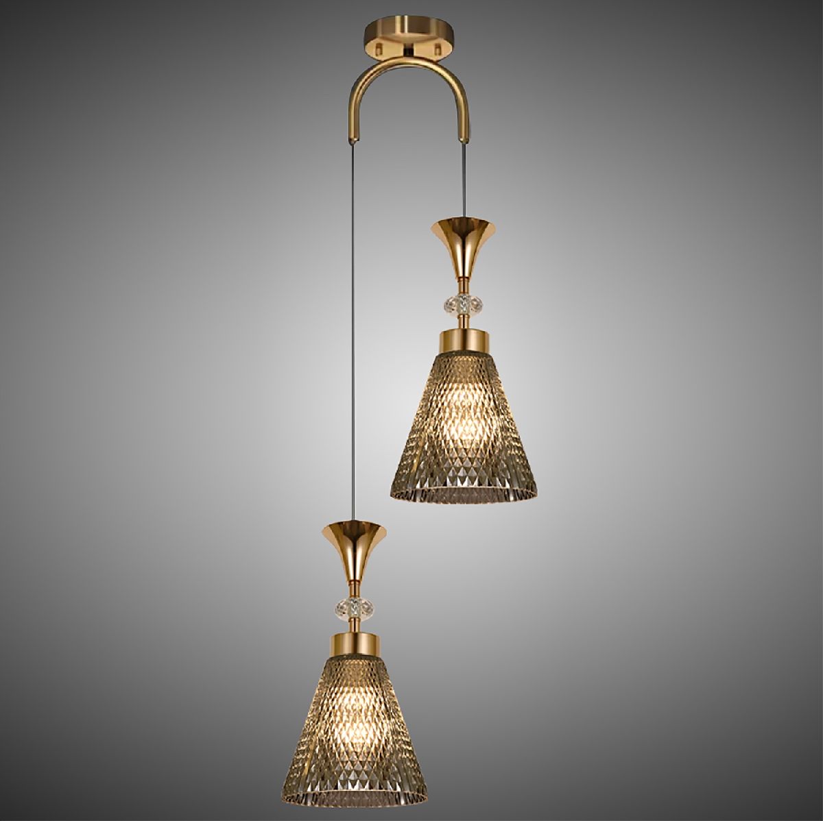 Подвесной светильник Reluce 02005-0.9-02 SMOKE