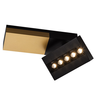 Бра ITALLINE FOCUS COLD black/gold/bl