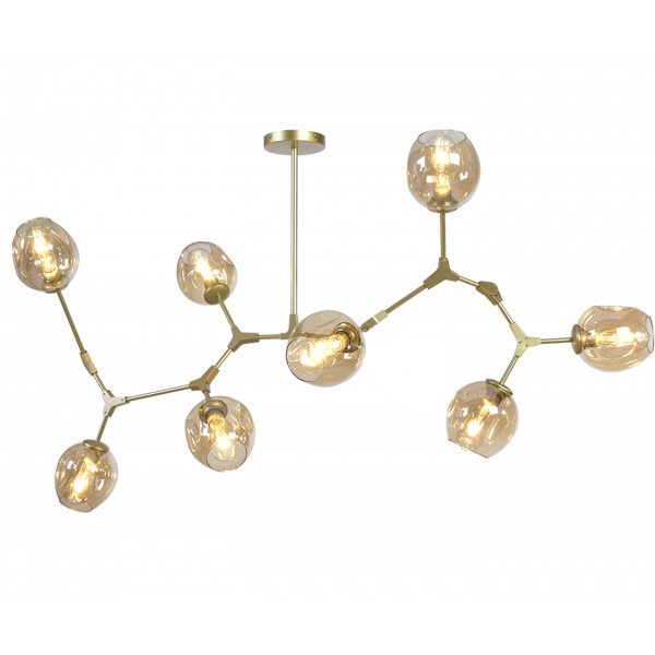 Люстра на штанге Elvan LU-113/8-Е27-Gl