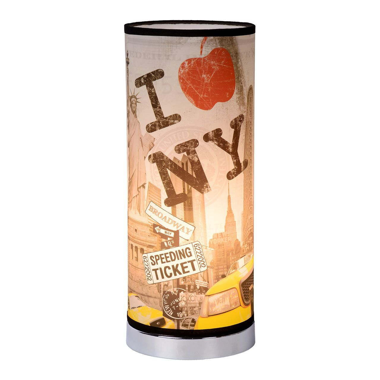 Настольная лампа разноцветная Lucide NY Bronx 34515/01/99