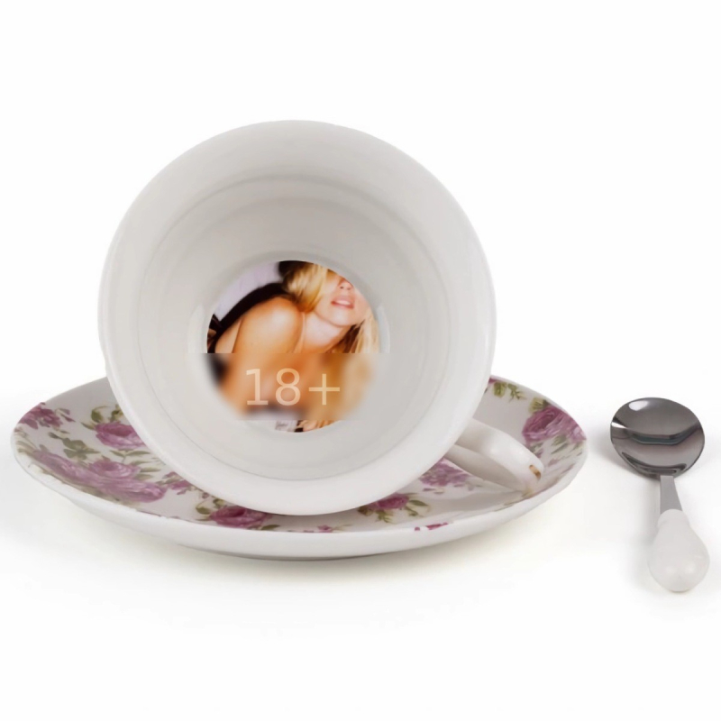 Блюдце с чашкой Lady Tarin Rose Vittoria Seletti Guiltless 9975