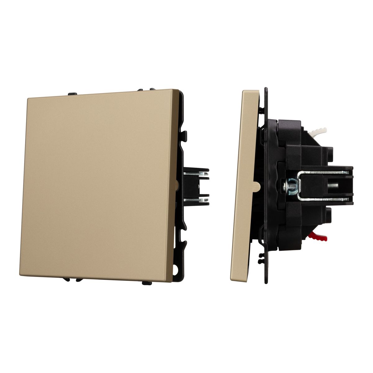 Выключатель звонковый 1 кл софт-тач золотой песок Arlight SWT-MKR1-SFPL-GD (250V, 10A) 054271(2)