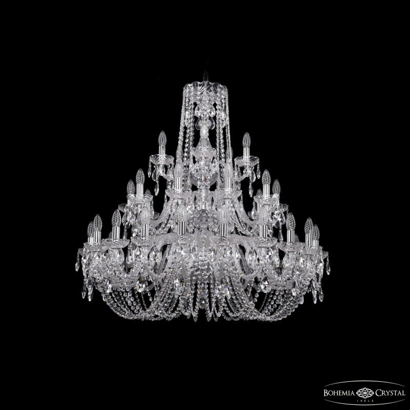 Подвесная люстра Bohemia Ivele Crystal 1402/20+10+5/360/3d Ni