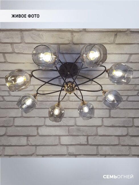 Потолочная люстра Wedo Light Klimin WD3528/8C-CF-FGD-AM