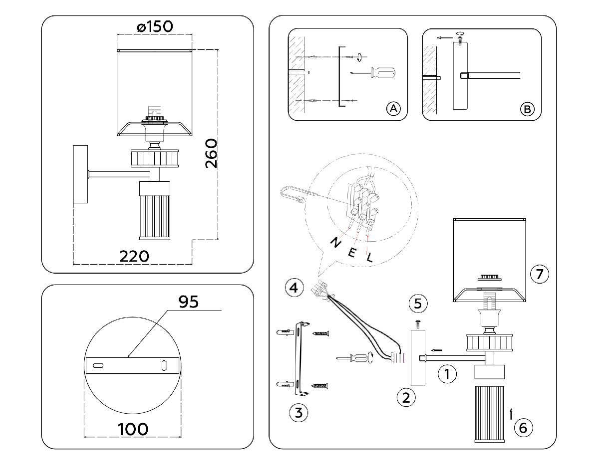 Бра Ambrella Light High Light Classic LH71305 УЦ