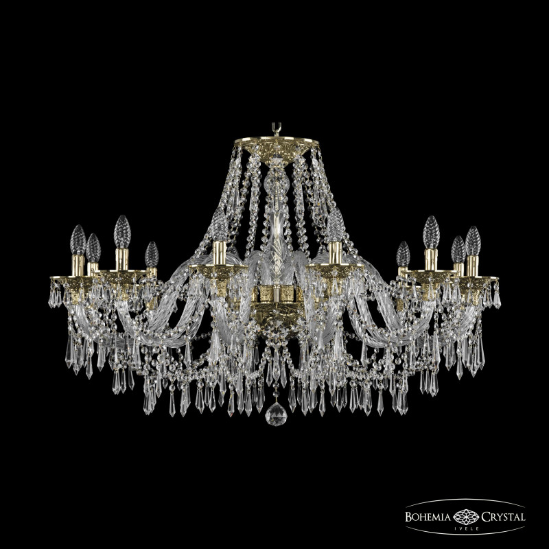 Подвесная люстра Bohemia Ivele Crystal 16103/12/360 G