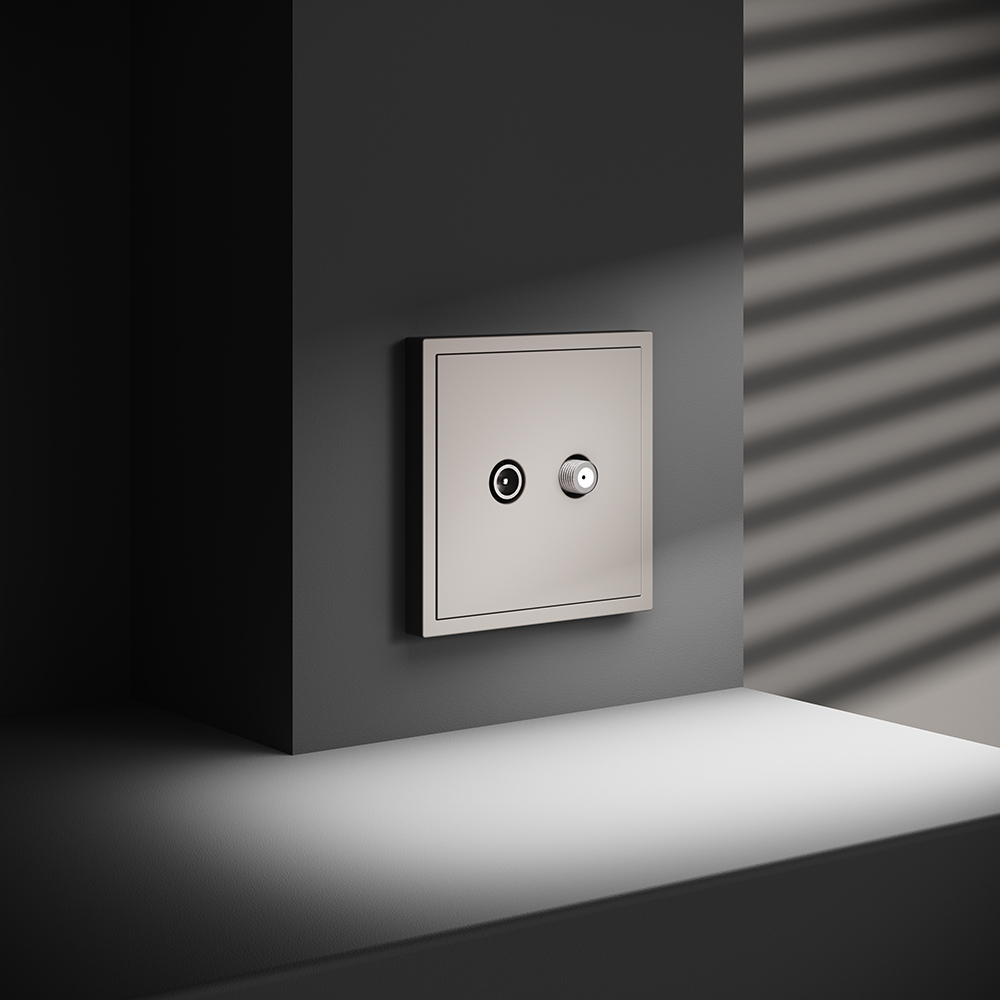 Розетка телевизионная Voltum S70 VLS060403 (кашемир)