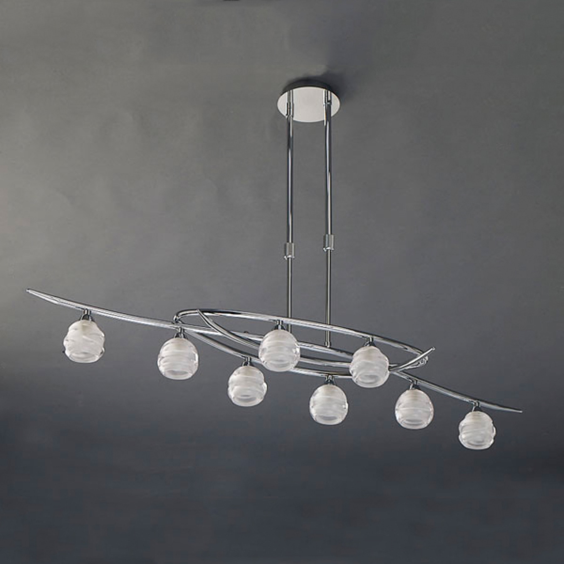 Подвесная люстра Mantra Loop Chrome 1800