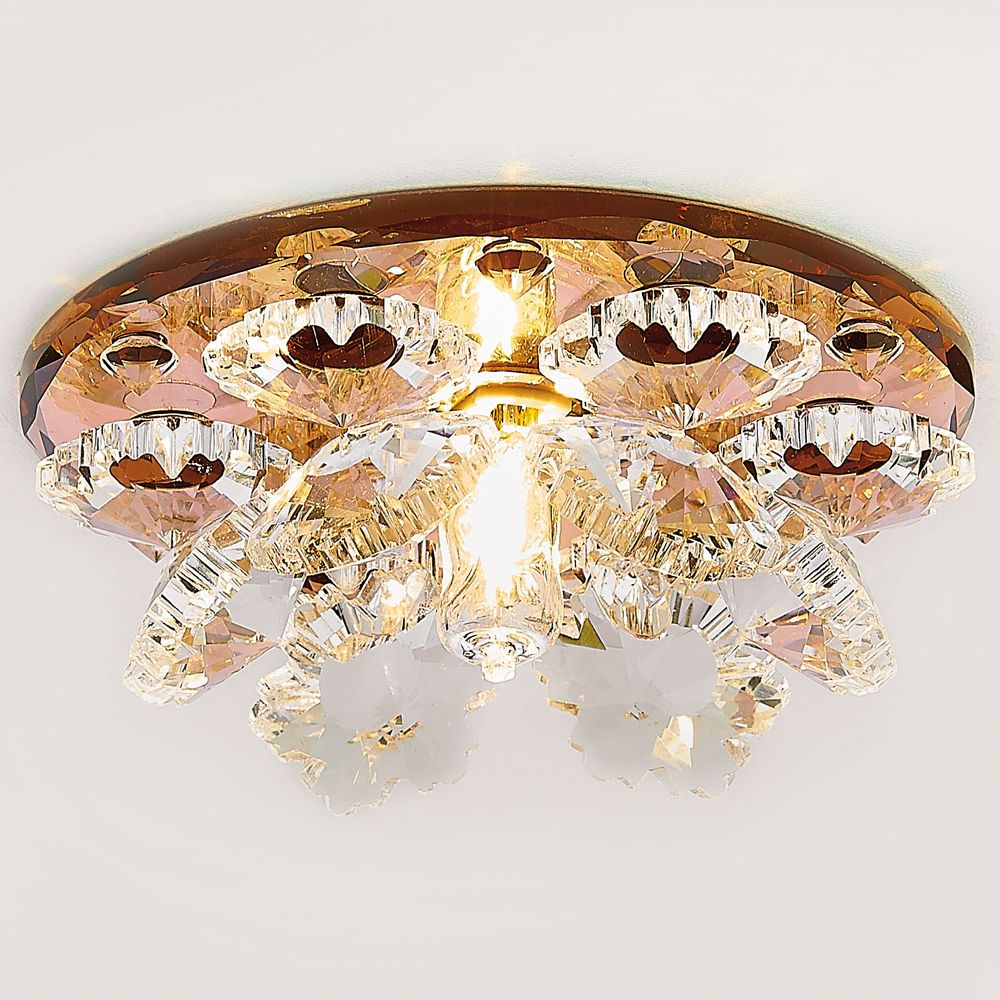 Встраиваемый светильник Ambrella Light Crystal K440 BR