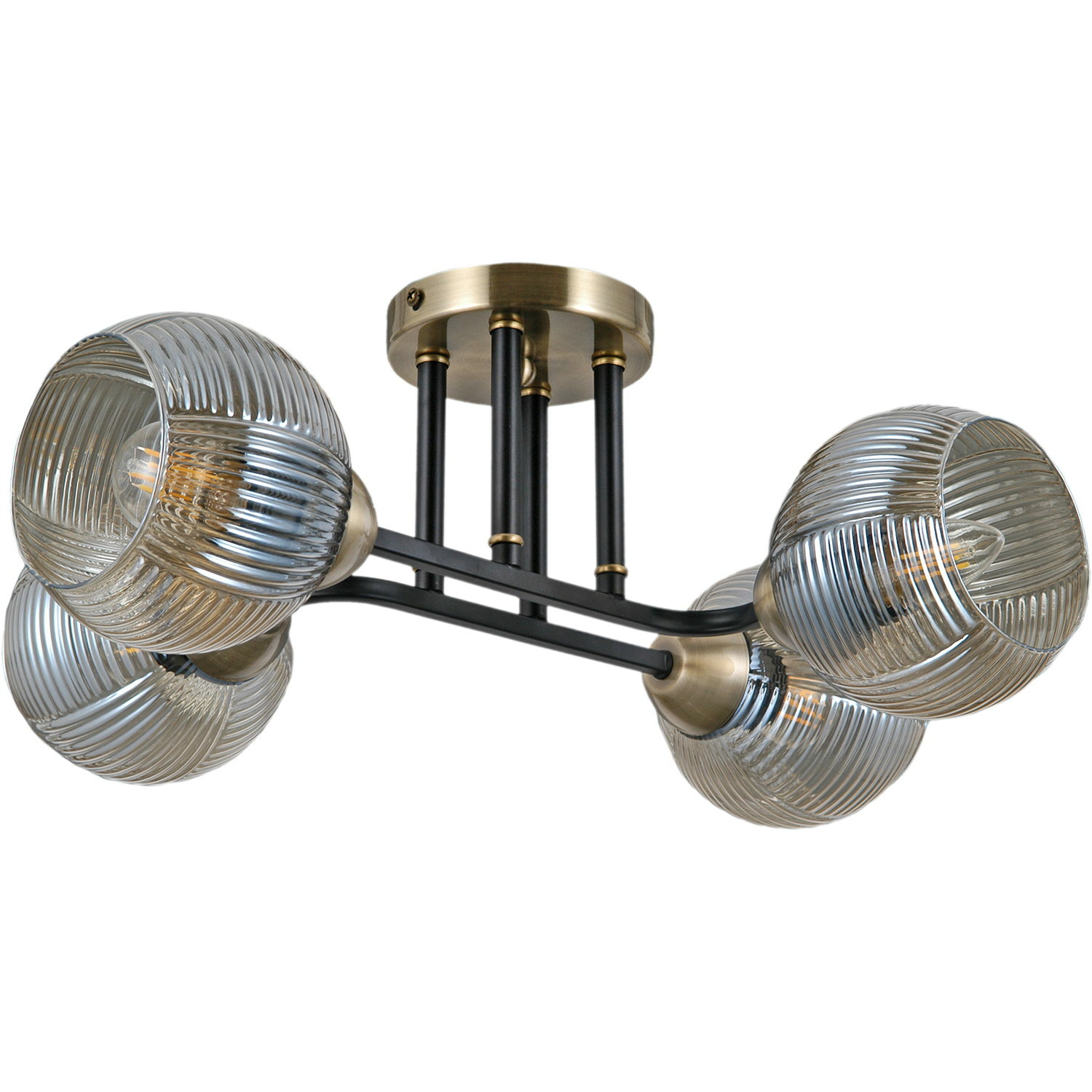 Люстра на штанге Illumico IL0395-4CSQ-79 BK AB