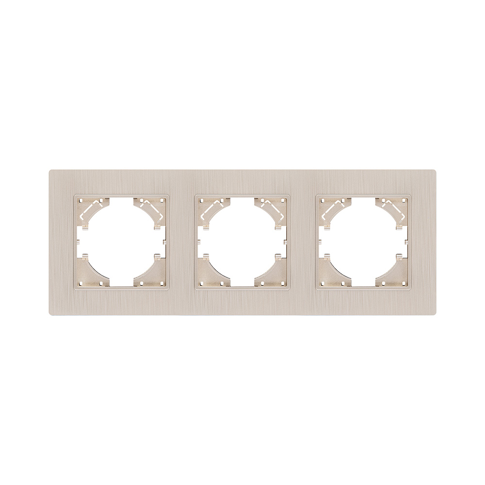 Рамка 3-постовая, золотой Kollinger Eleganz Plex EP3GD