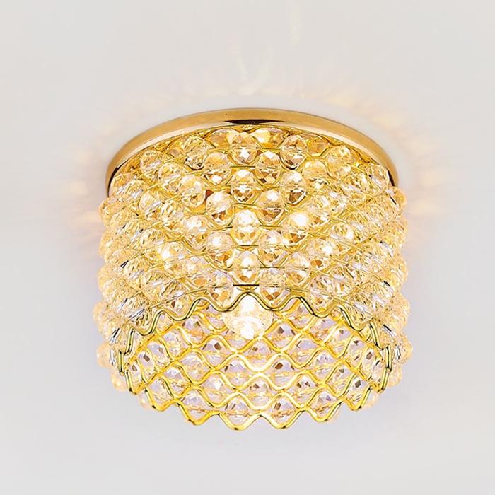 Встраиваемый светильник Ambrella Light Crystal D9060 G/CL