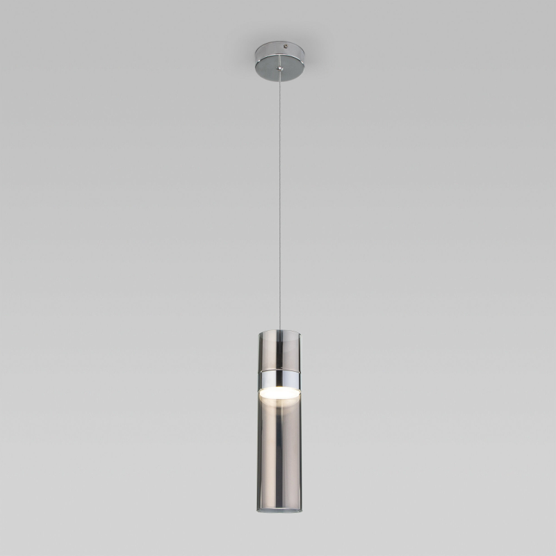 Подвесной светильник Eurosvet Lumen 50244/1 LED хром/дымчатый a061289