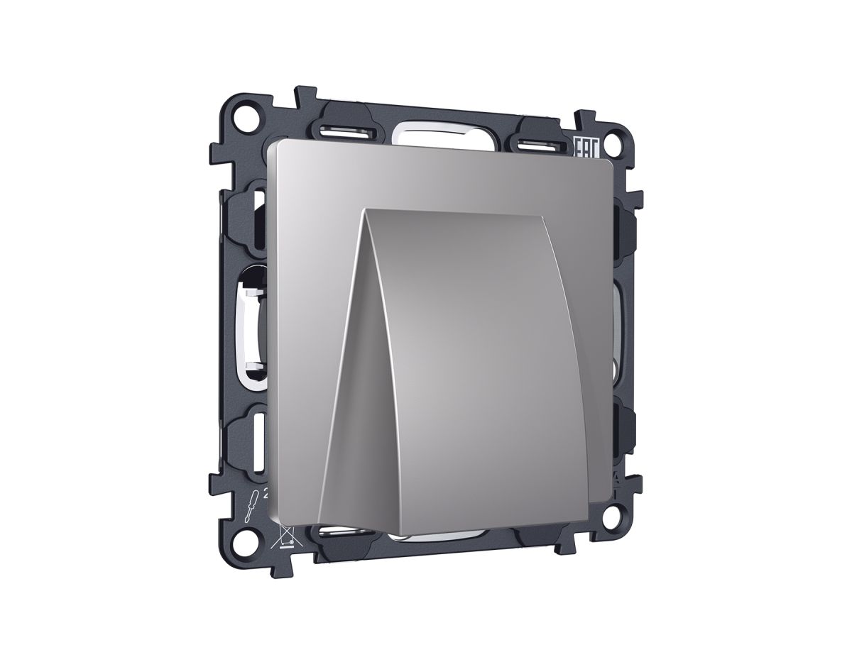 Комплект вывода кабеля с фиксатором Alfa Сталь матовый Quant Ambrella Volt MA515810 (AP5158, VM238)